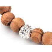 Bracelet 7 Chakras en Pierre Boule de 8 mm et Bouddha rieur