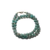 Collier Amazonite du Brésil en Pierre Boule de 8 mm