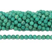 Amazonite de Russie Perle Ronde Lisse Percée 4 mm (Lot de 20 perles)