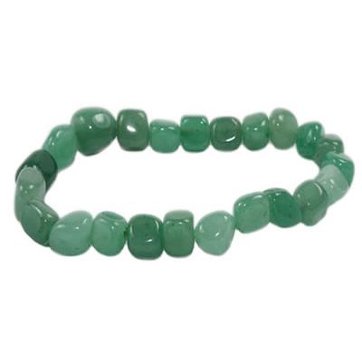 Bracelet Aventurine Verte en Pierres Roulées