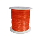 Bobine de Fil de Fibre Elastique Orange - Diamètre 0,8 mm (11 mètres)
