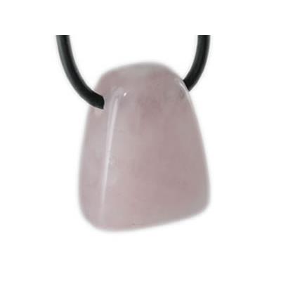 Pendentif de Quartz Rose Pierre roulée - Ligne Cléopâtre