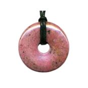 Rhodonite Pendentif Pi Chinois de 2 cm