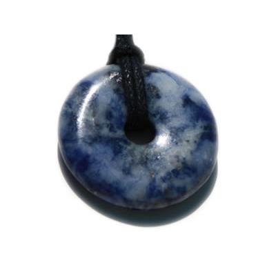 Sodalite Pendentif Pi Chinois de 2 cm