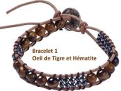 Bijoux Lot de 2 Bracelets Perles NAYA (Pochette Jute)