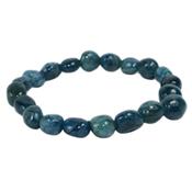 Bracelet Apatite Bleue en Pierres Roulées