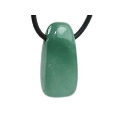 Pendentif d'Aventurine Verte - sans métal - Ligne Cléopâtre