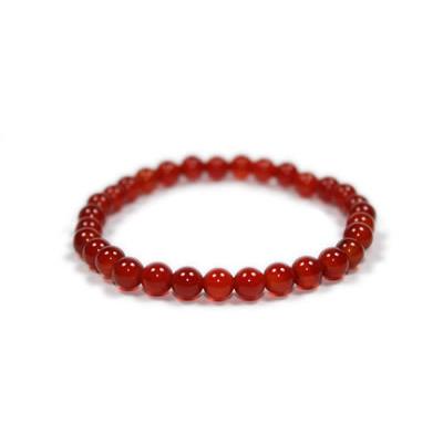 Bracelet en Cornaline Perles 6 mm