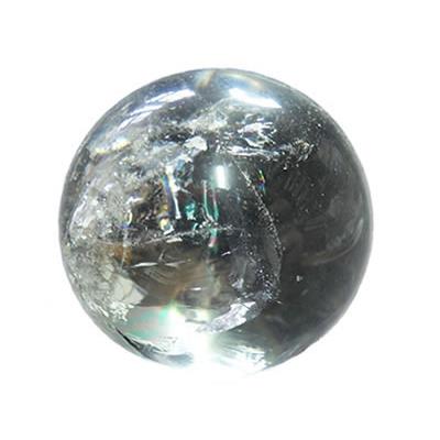 Boule en pierre de Cristal de Roche Extra (4 à 4,5 cm) avec socle
