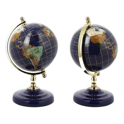 Globe Terrestre 11 cm en Pierres Gemmes