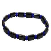 Bracelet Hématite et Perles bleues