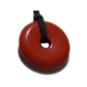 Jaspe Rouge Pendentif Pi Chinois de 2 cm