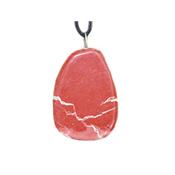 Pendentif de Jaspe Rouge pierre plate