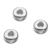 Séparateur Cylindre Lisse 3x1,5 mm en Argent 925 (Lot de 5 séparateurs)