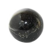 Boule en pierre de Tourmaline Noire (5,5 à 6 cm) avec socle