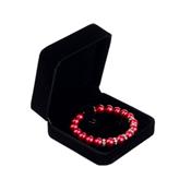 Boite écrin à Bijoux en velours noir pour Bracelets intérieur noir (Forme carré 9 x 9 x 4 cm)