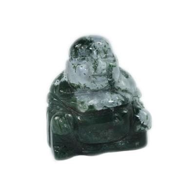 Bouddha en Agate Mousse (5 cm)