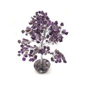 Améthyste Arbre Pierres Roulées et socle en Orgonite