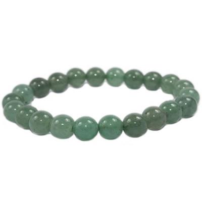 Bracelet Aventurine Verte en Pierre Boule de 8 mm