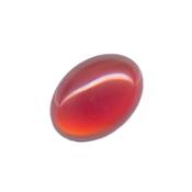 Cornaline cabochon pierre polie ovale 25x18 mm