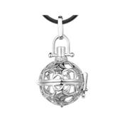 Pendentif Bola Cage Etoile en laiton de couleur argent