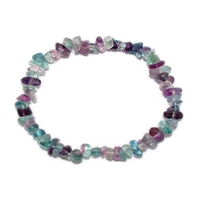 Bracelet en Pierre Baroque - Fluorine Multicolore 