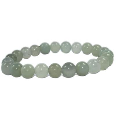 Bracelet Jade de Chine en Pierre Boule de 8 mm