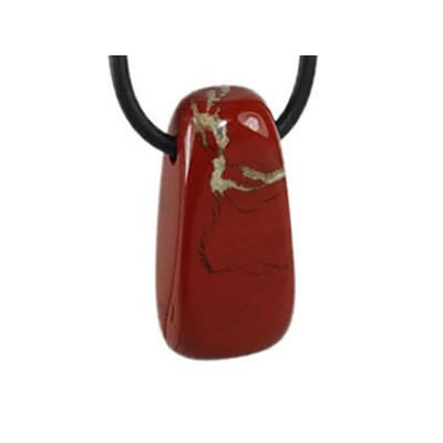 Pendentif de Jaspe Rouge - sans métal - Ligne Cléopâtre