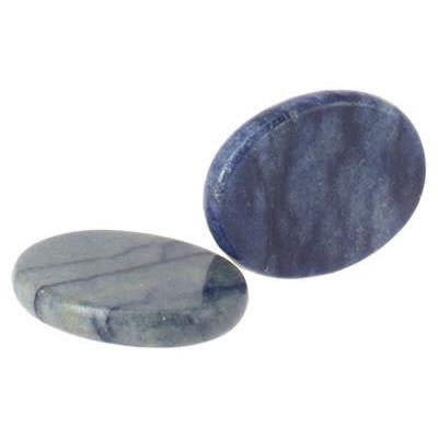 Lapis Lazuli galet pierre plate (4,5x3,5x0,7 cm)