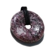 Lépidolite Violette Pendentif Pi Chinois de 2 cm