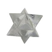 Merkaba en pierre de Cristal de Roche (5 cm)