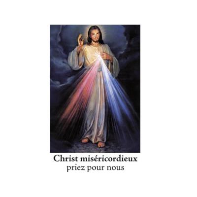 Bougie de Neuvaine avec prière Christ Miséricordieux