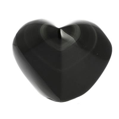 Obsidienne Oeil Céleste galet pierre Coeur Extra (5 cm)