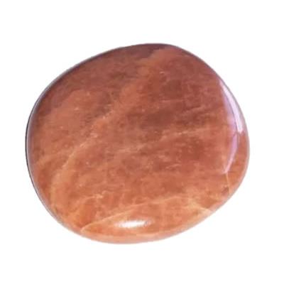 Pierre de Lune Orangée galet pierre plate (3 à 4 cm)