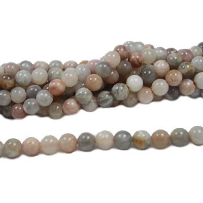 Pierre de Lune Perle Ronde Lisse Percée 10 mm (Lot de 5 perles)