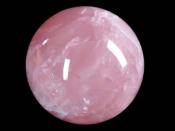 Boule en pierre de Quartz Rose (5 cm) avec socle