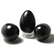 Oeuf en pierre de Shungite (5 cm) avec socle