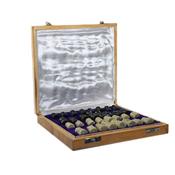 Jeu d'Echecs en Soapstone Plateau 20x20 cm en Coffret