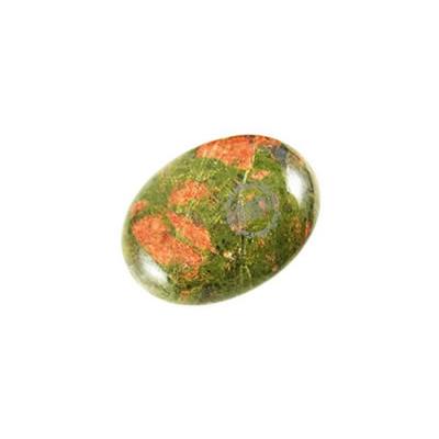 Unakite cabochon pierre polie 18x13 mm