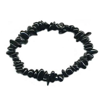 Bracelet en Pierre Baroque -Agate Noire 