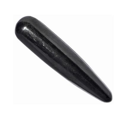 Pointe ou Bâton de Massage en Shungite Lisse (10 cm environ)