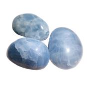 Calcite Bleue Gros galet pierre roulée (200 à 250 grammes)
