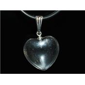 Pendentif Coeur en Cristal de Roche (1,8 cm)