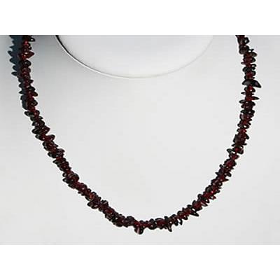 Collier Grenat Rouge en Pierre Baroque