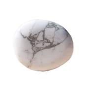 Howlite Blanche galet pierre plate (3  4 cm)