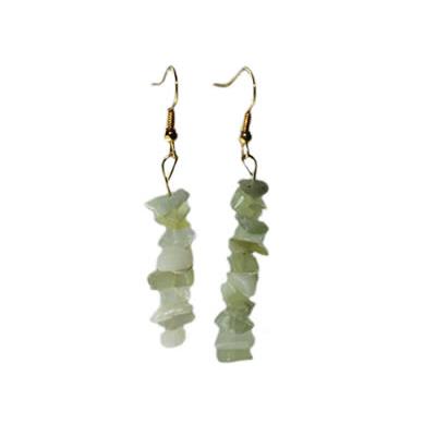 Boucles d'Oreilles en Jade de Chine style Baroque