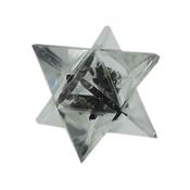 Merkaba en Orgonite inclusions Tourmaline Noire (2,5 cm)