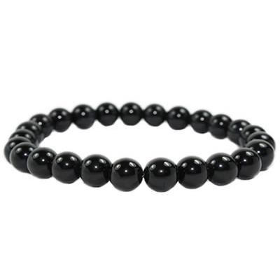 Bracelet Obsidienne Oeil Céleste en Pierre Boule de 8 mm