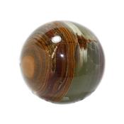 Boule en pierre d'Onyx (3,5 cm) avec socle