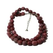 Collier Rhodonite pierres roules